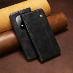 For Xiaomi Redmi Note 14 Pro 5G / Poco X7 5G Case Crazy Horse Texture Waxy Leather Wallet Stand Phone Cover