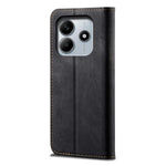 For Xiaomi Redmi Note 14 5G Case Jeans Cloth Texture Anti-Scratch Leather Stand Phone Cover