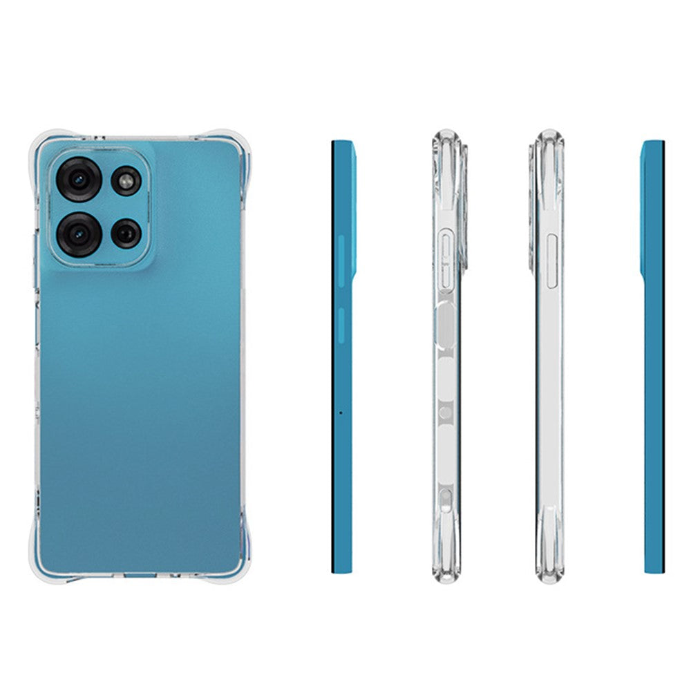 Til Motorola Moto G75 5G TPU-telefoncover Skridsikkert transparent mobiltelefoncover