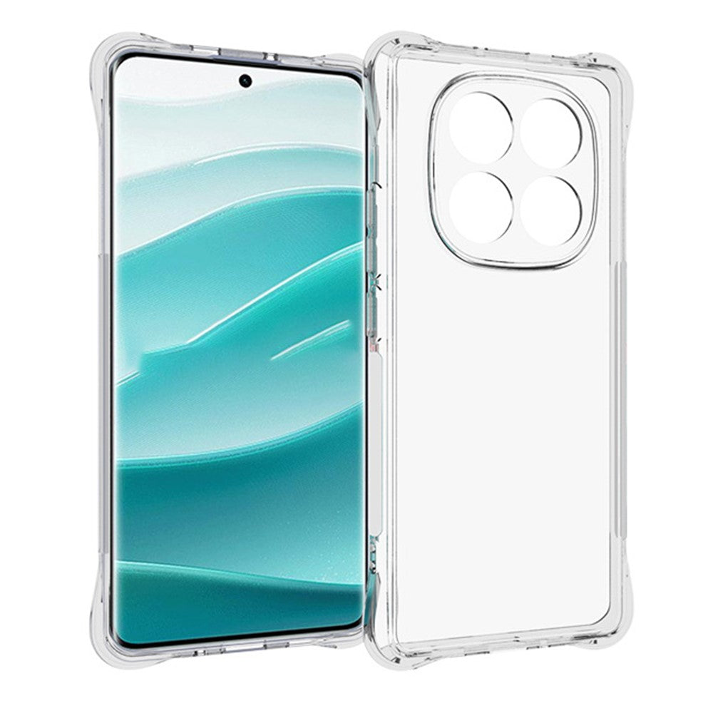Xiaomi Redmi Note 14 Pro 5G / Poco X7 5G TPU-mobilskal Halkfritt transparent mobilmobilfodral