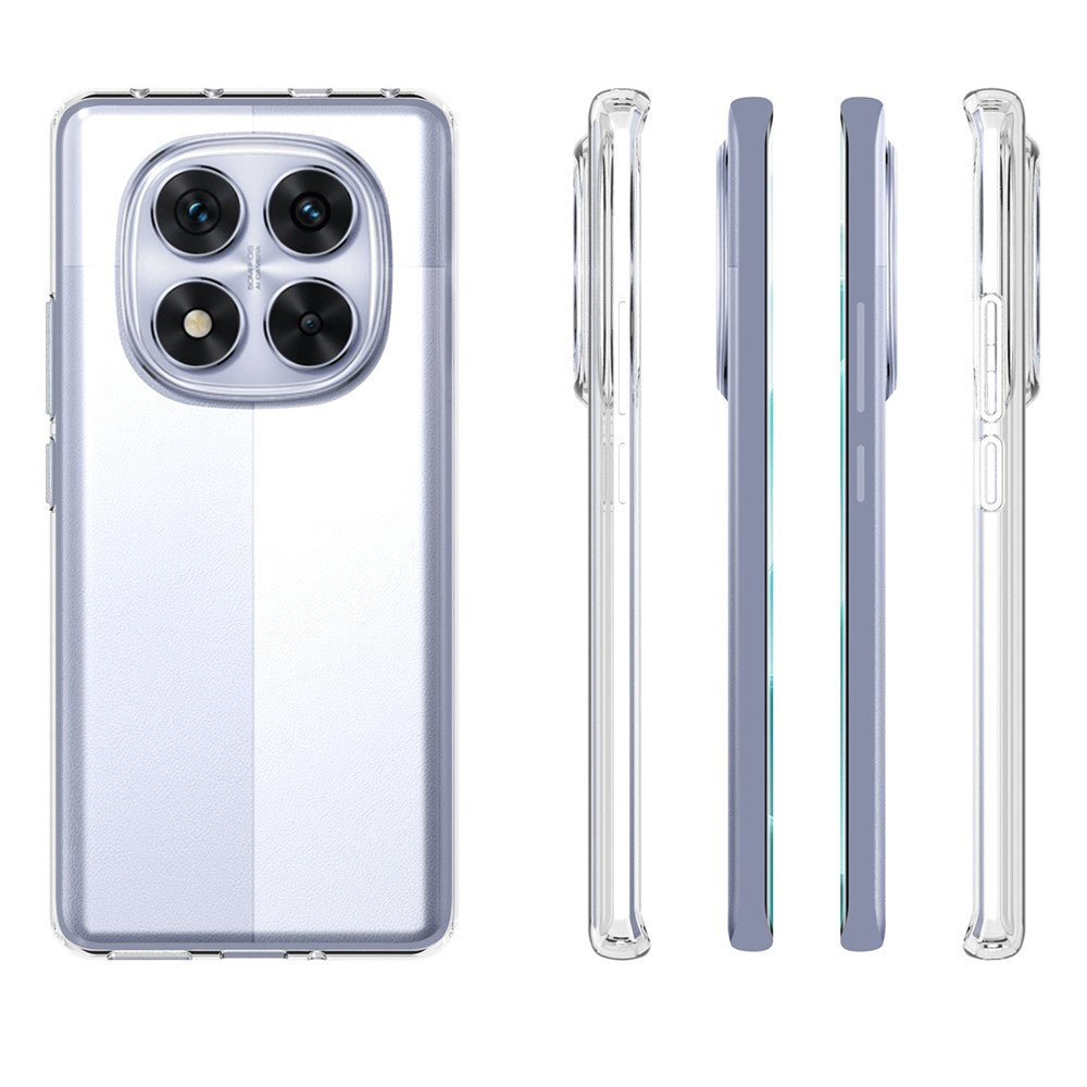 For Xiaomi Redmi Note 14 Pro 5G / Poco X7 5G Clear Phone Case Watermark-Resistant TPU Back Cover