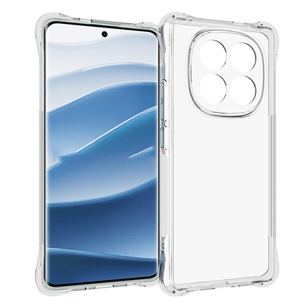Xiaomi Redmi Note 14 Pro+ 5G TPU-mobilskal Halkfritt transparent mobilmobilfodral