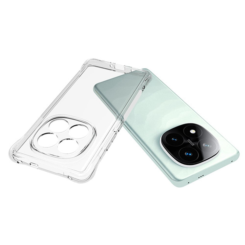 Xiaomi Redmi Note 14 Pro+ 5G TPU-mobilskal Halkfritt transparent mobilmobilfodral