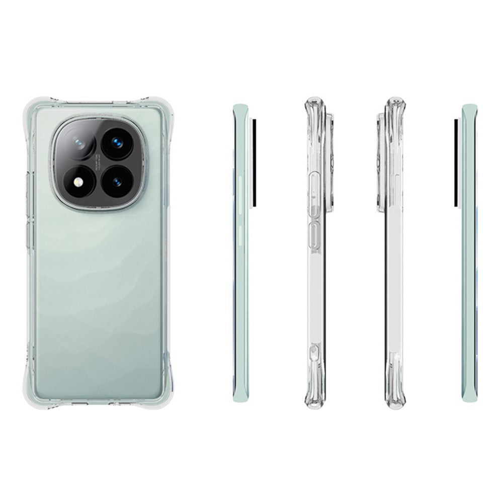 For Xiaomi Redmi Note 14 Pro+ 5G TPU Phone Case Non-Slip Transparent Mobile Phone Cover