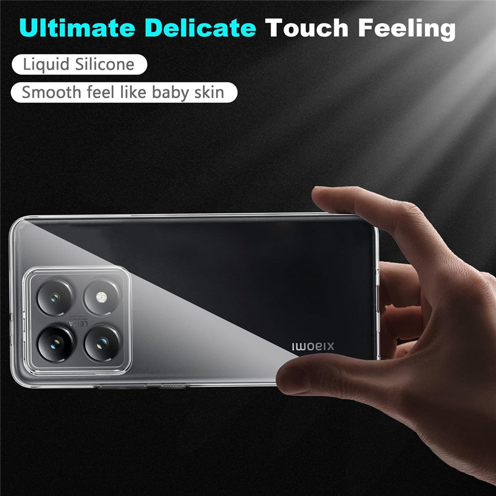 Xiaomi 14T-skal Anti-fingeravtryck Kristallklart TPU-mobilskal