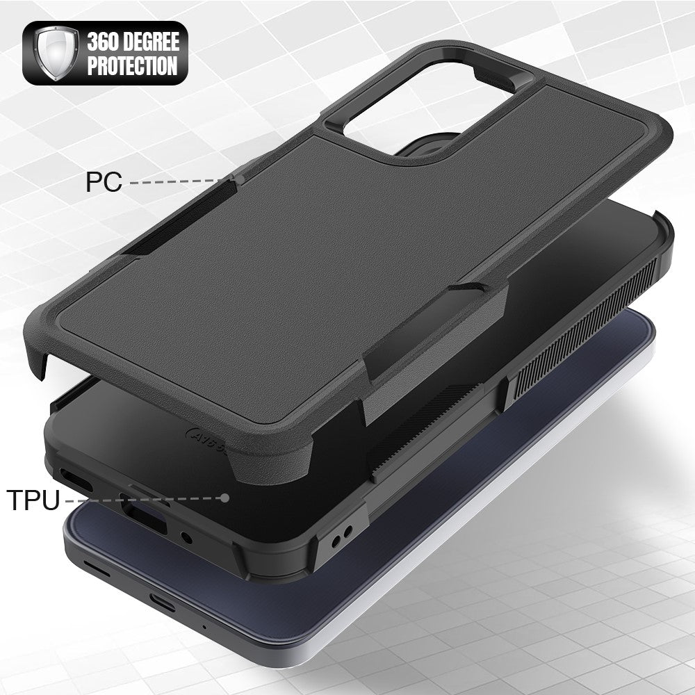 For Samsung Galaxy A16 5G / A16 4G Case 2-in-1 PC+TPU Shockproof Phone Cover