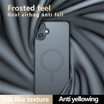 Samsung Galaxy A06 4G Magnetiskt Skal TPU+PC Matt mobilskal