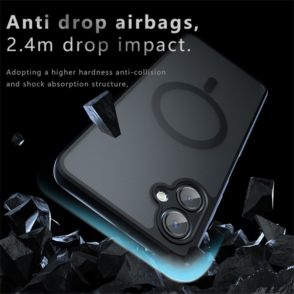 Samsung Galaxy A06 4G Magnetiskt Skal TPU+PC Matt mobilskal