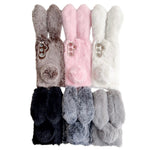 For Samsung Galaxy S25+ Case Plush Cute Bunny Winter Fluffy TPU Phone Cover