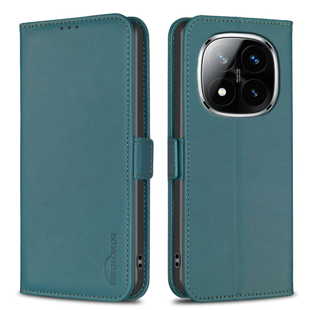 BINFEN COLOR BF31 For Xiaomi Redmi Note 14 Pro+ 5G / Note 14 Pro 5G / Poco X7 5G Case PU Leather Flip Folio Phone Wallet Cover