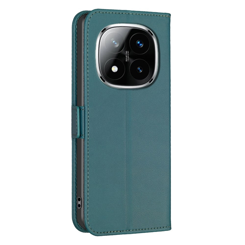 BINFEN COLOR BF31 For Xiaomi Redmi Note 14 Pro+ 5G / Note 14 Pro 5G / Poco X7 5G Case PU Leather Flip Folio Phone Wallet Cover