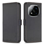 BINFEN COLOR BF31 For Xiaomi Redmi Note 14 Pro+ 5G / Note 14 Pro 5G / Poco X7 5G Case PU Leather Flip Folio Phone Wallet Cover