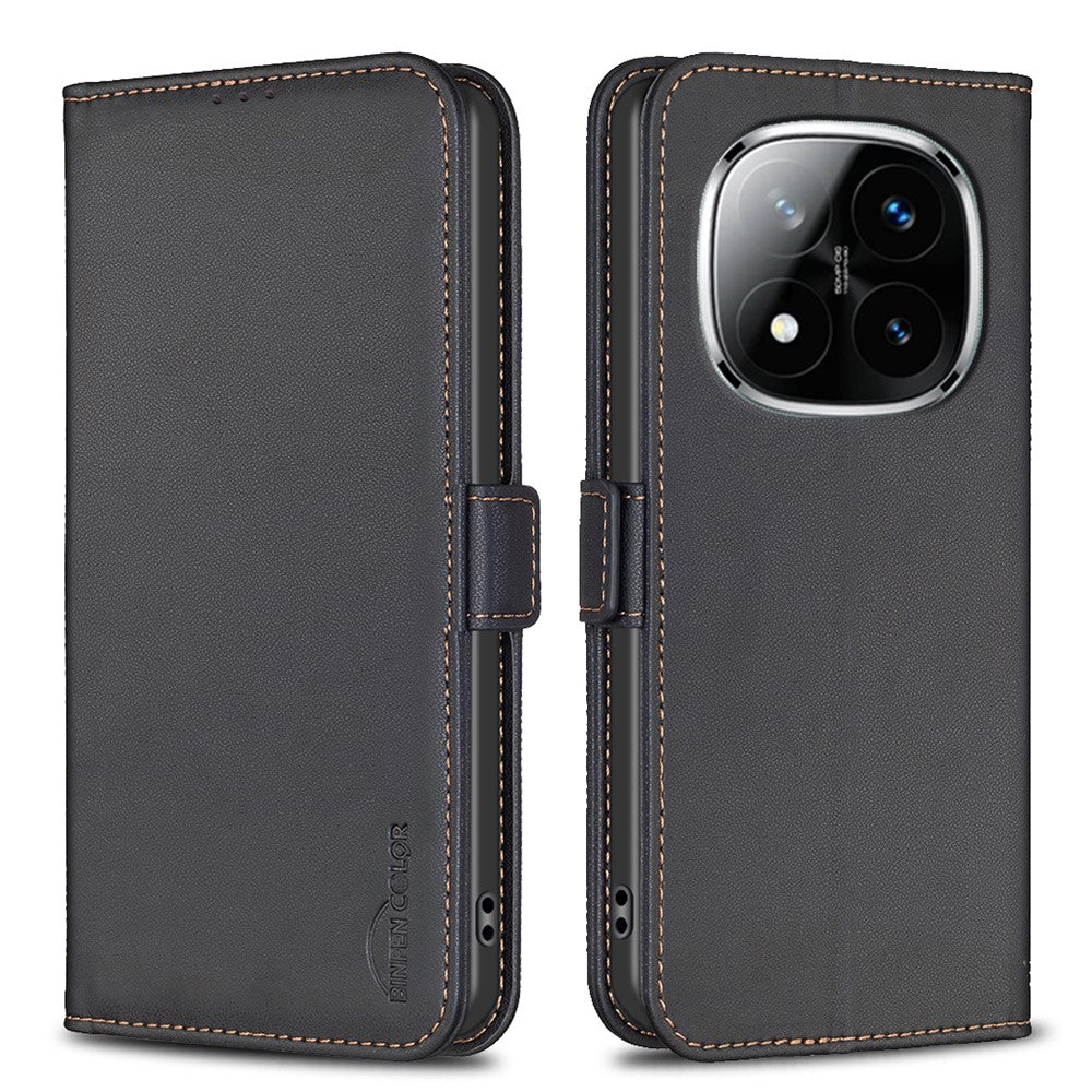 BINFEN COLOR BF31 For Xiaomi Redmi Note 14 Pro+ 5G / Note 14 Pro 5G / Poco X7 5G Case PU Leather Flip Folio Phone Wallet Cover