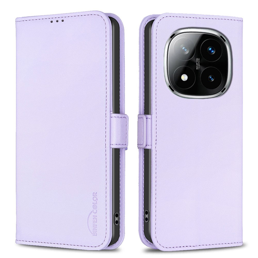 BINFEN COLOR BF31 For Xiaomi Redmi Note 14 Pro+ 5G / Note 14 Pro 5G / Poco X7 5G Case PU Leather Flip Folio Phone Wallet Cover