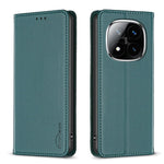 BINFEN COLOR BF18 För Xiaomi Redmi Note 14 Pro+ 5G / Note 14 Pro 5G / Poco X7 5G Läderfodral Korthållare mobilskydd