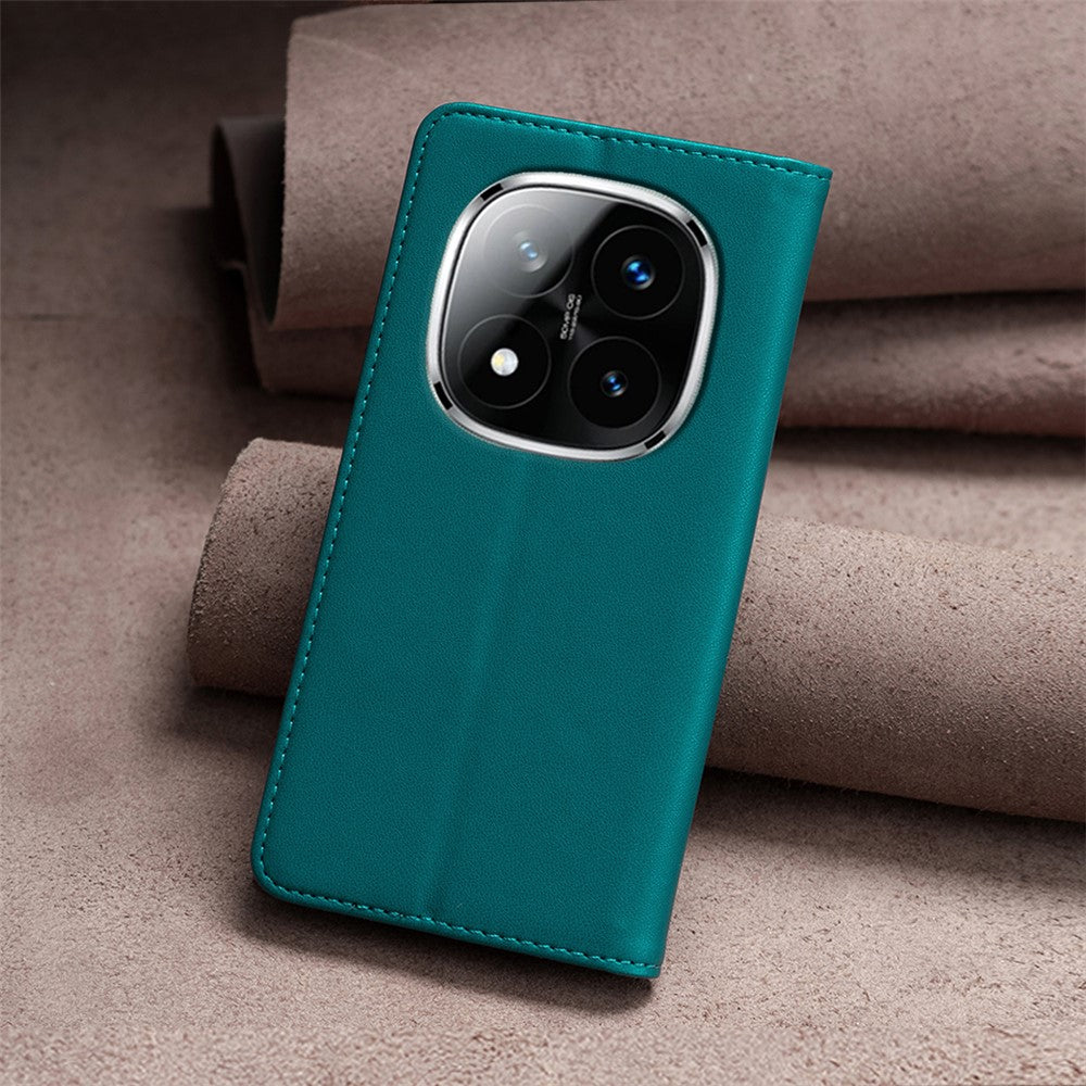BINFEN COLOR BF18 För Xiaomi Redmi Note 14 Pro+ 5G / Note 14 Pro 5G / Poco X7 5G Läderfodral Korthållare mobilskydd