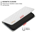 BINFEN COLOR BF Style-16 For Xiaomi Redmi Note 14 Pro+ 5G / Note 14 Pro 5G / Poco X7 5G Case Card Slots Rhombus Leather Cover