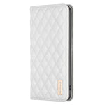 BINFEN COLOR BF Style-16 For Xiaomi Redmi Note 14 Pro+ 5G / Note 14 Pro 5G / Poco X7 5G Case Card Slots Rhombus Leather Cover
