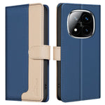 BINFEN COLOR BF33 for Xiaomi Redmi Note 14 Pro+ 5G / Note 14 Pro 5G / Poco X7 5G Leather Case Splicing Color RFID Blocking