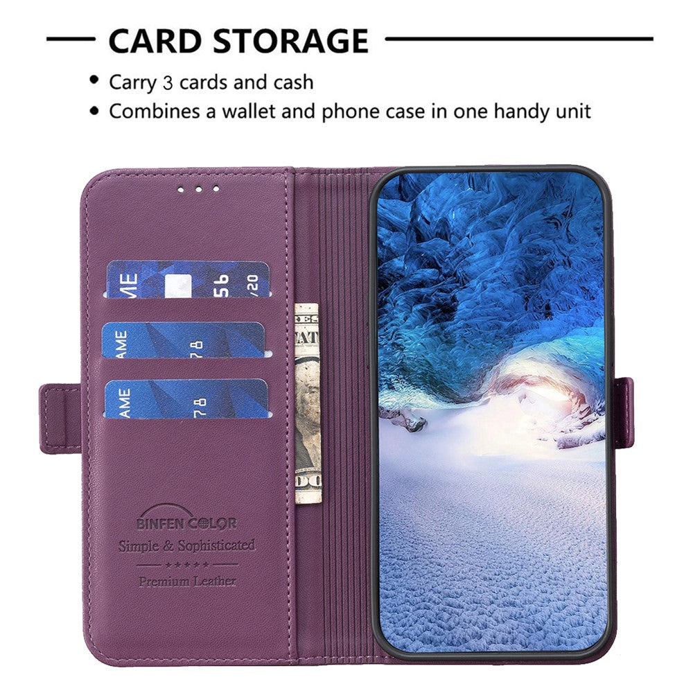 BINFEN COLOR BF31 For Xiaomi Redmi Note 14 5G Case PU Leather Flip Folio Phone Wallet Cover