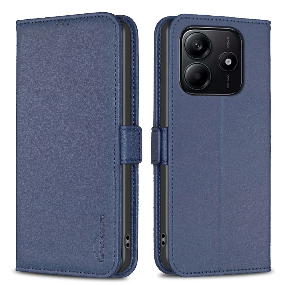 BINFEN COLOR BF31 For Xiaomi Redmi Note 14 5G Case PU Leather Flip Folio Phone Wallet Cover