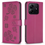 For Xiaomi Redmi Note 14 5G Case Clover Pattern Wallet Stand View Leather Phone Cover