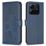 For Xiaomi Redmi Note 14 5G Case Clover Pattern Wallet Stand View Leather Phone Cover