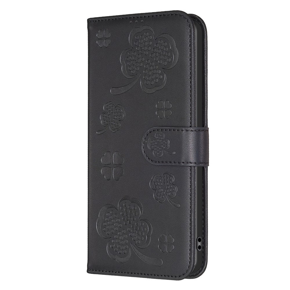 For Xiaomi Redmi Note 14 5G Case Clover Pattern Wallet Stand View Leather Phone Cover