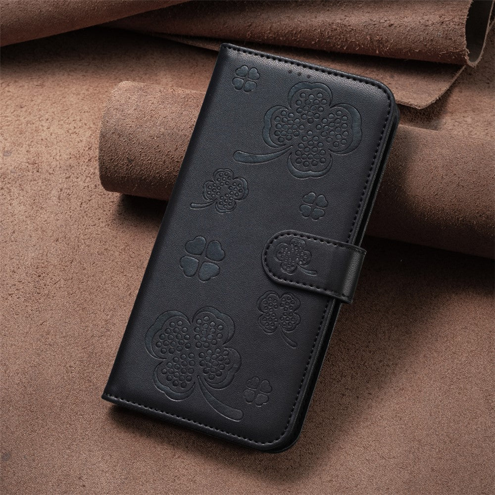 For Xiaomi Redmi Note 14 5G Case Clover Pattern Wallet Stand View Leather Phone Cover
