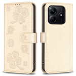 For Xiaomi Redmi Note 14 5G Case Clover Pattern Wallet Stand View Leather Phone Cover