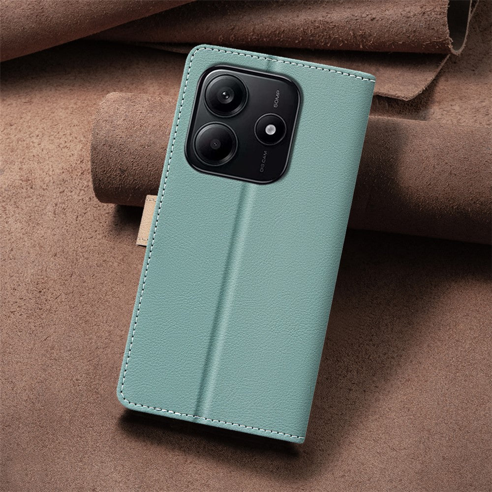 BINFEN COLOR BF33 for Xiaomi Redmi Note 14 5G Leather Case Splicing Color RFID Blocking