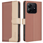 BINFEN COLOR BF33 for Xiaomi Redmi Note 14 5G Leather Case Splicing Color RFID Blocking