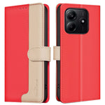 BINFEN COLOR BF33 for Xiaomi Redmi Note 14 5G Leather Case Splicing Color RFID Blocking