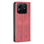 For Xiaomi Redmi Note 14 5G Case Card Slots Geometry Imprint Leather Phone Cover