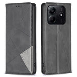 For Xiaomi Redmi Note 14 5G Case Card Slots Geometry Imprint Leather Phone Cover