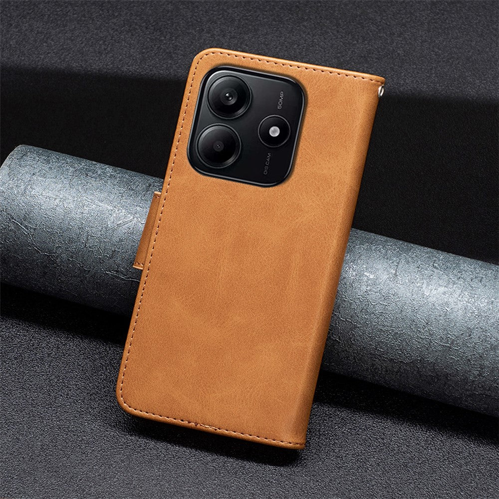 For Xiaomi Redmi Note 14 5G Case Shockproof PU Leather Cover with Wallet Card Slots
