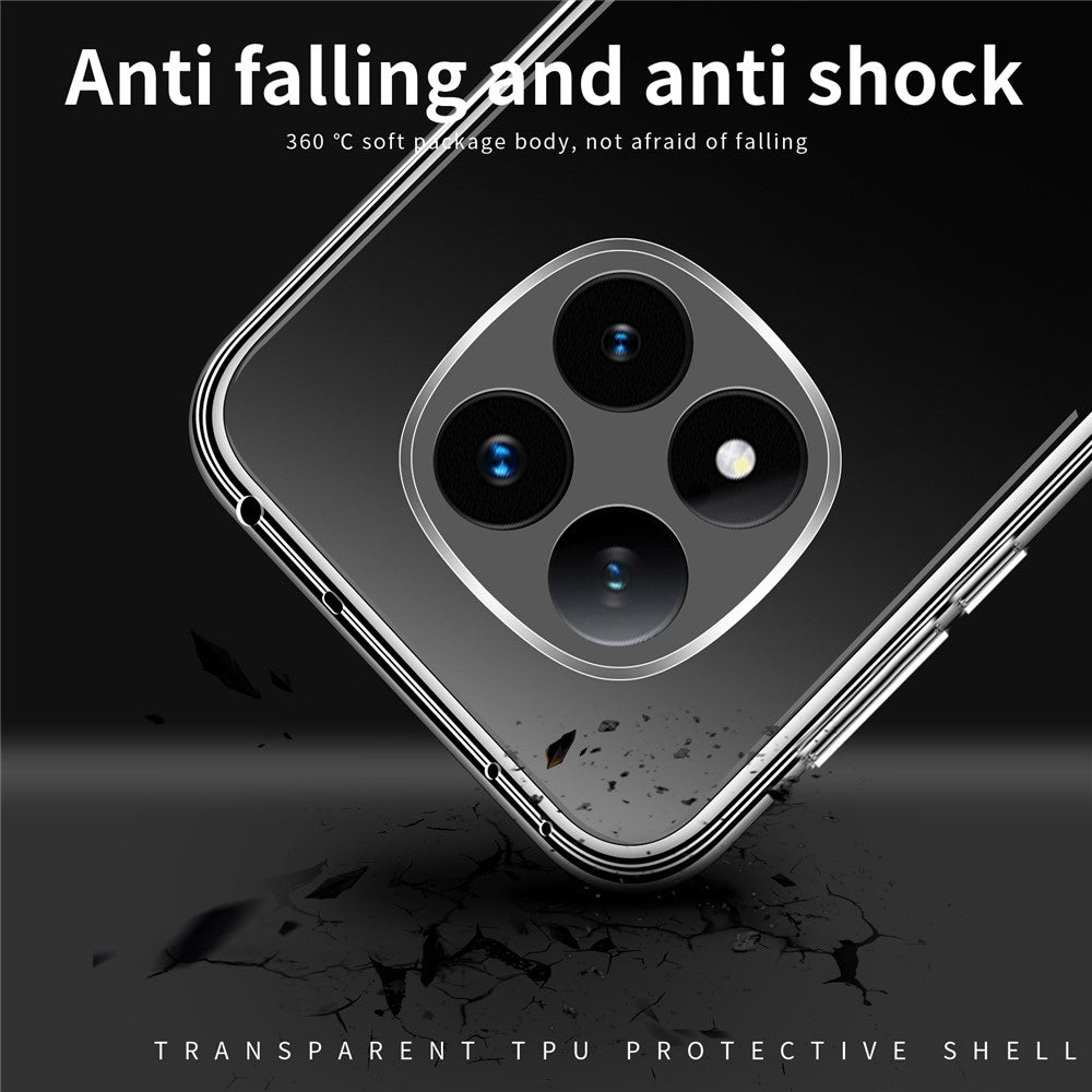 MOFI For Xiaomi Redmi Note 14 Pro 5G / Poco X7 5G Case Anti-Scratch Clear Soft TPU Phone Cover