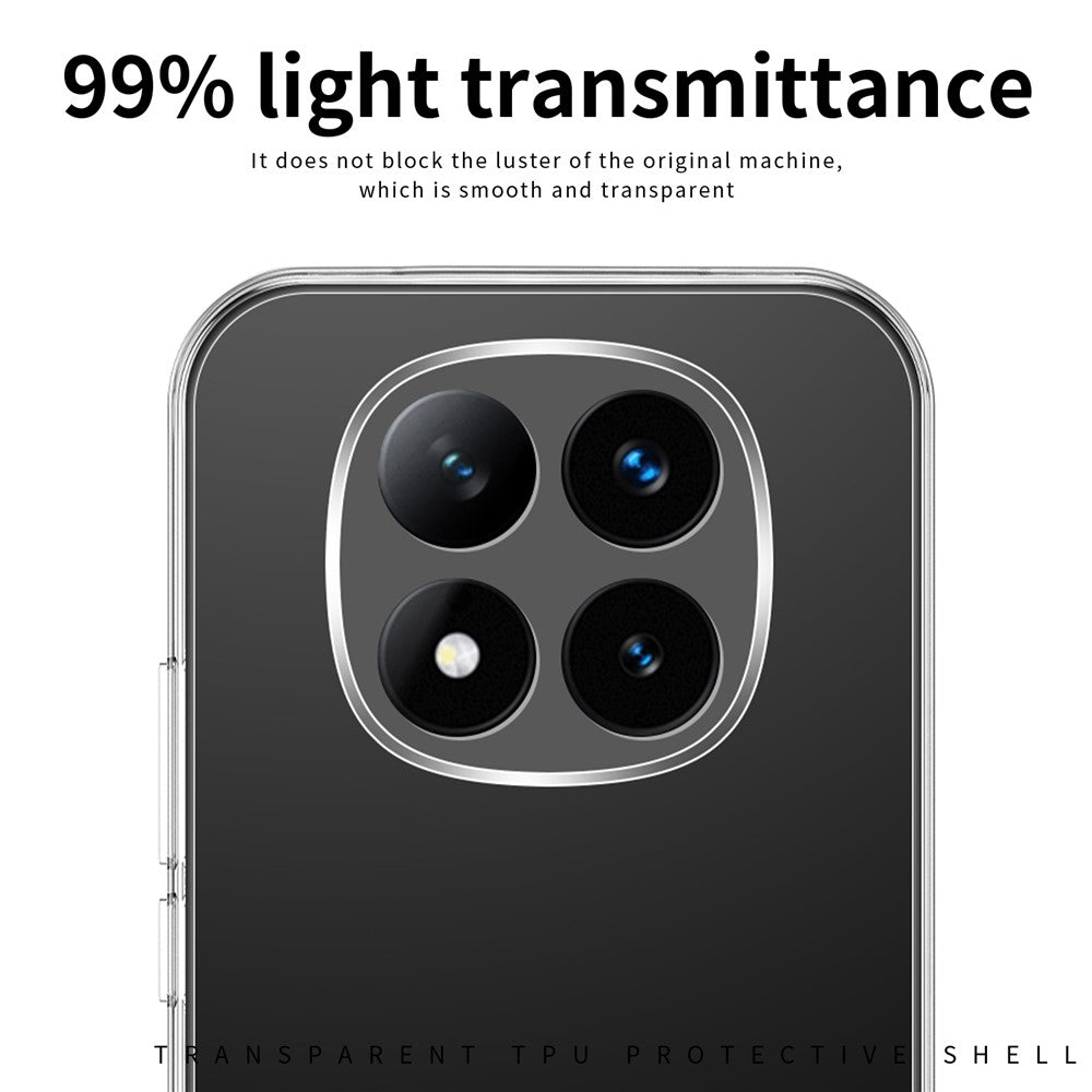 MOFI For Xiaomi Redmi Note 14 Pro 5G / Poco X7 5G Case Anti-Scratch Clear Soft TPU Phone Cover