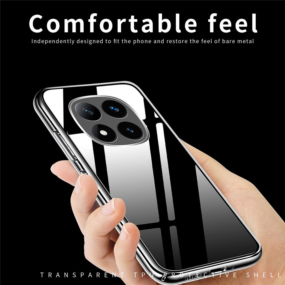 MOFI For Xiaomi Redmi Note 14 Pro 5G / Poco X7 5G Case Anti-Scratch Clear Soft TPU Phone Cover