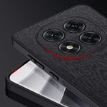 For Xiaomi Redmi Note 14 Pro 5G / Poco X7 5G Case Wood Texture PU Leather Coated PC+TPU Phone Cover