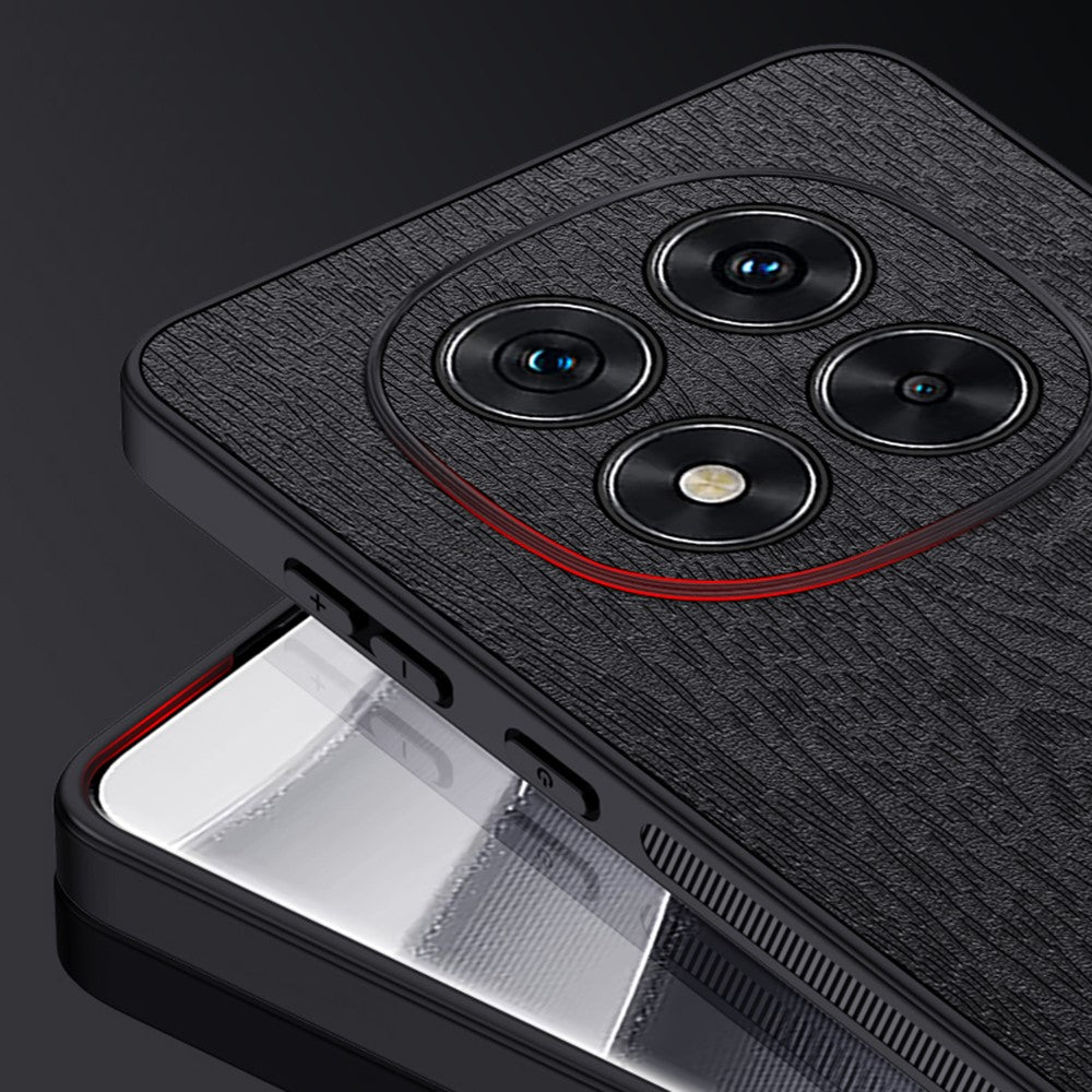 For Xiaomi Redmi Note 14 Pro 5G / Poco X7 5G Case Wood Texture PU Leather Coated PC+TPU Phone Cover