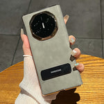 For Huawei Mate XT Ultimate Case Sheepskin Leather+PC Kickstand Phone Cover
