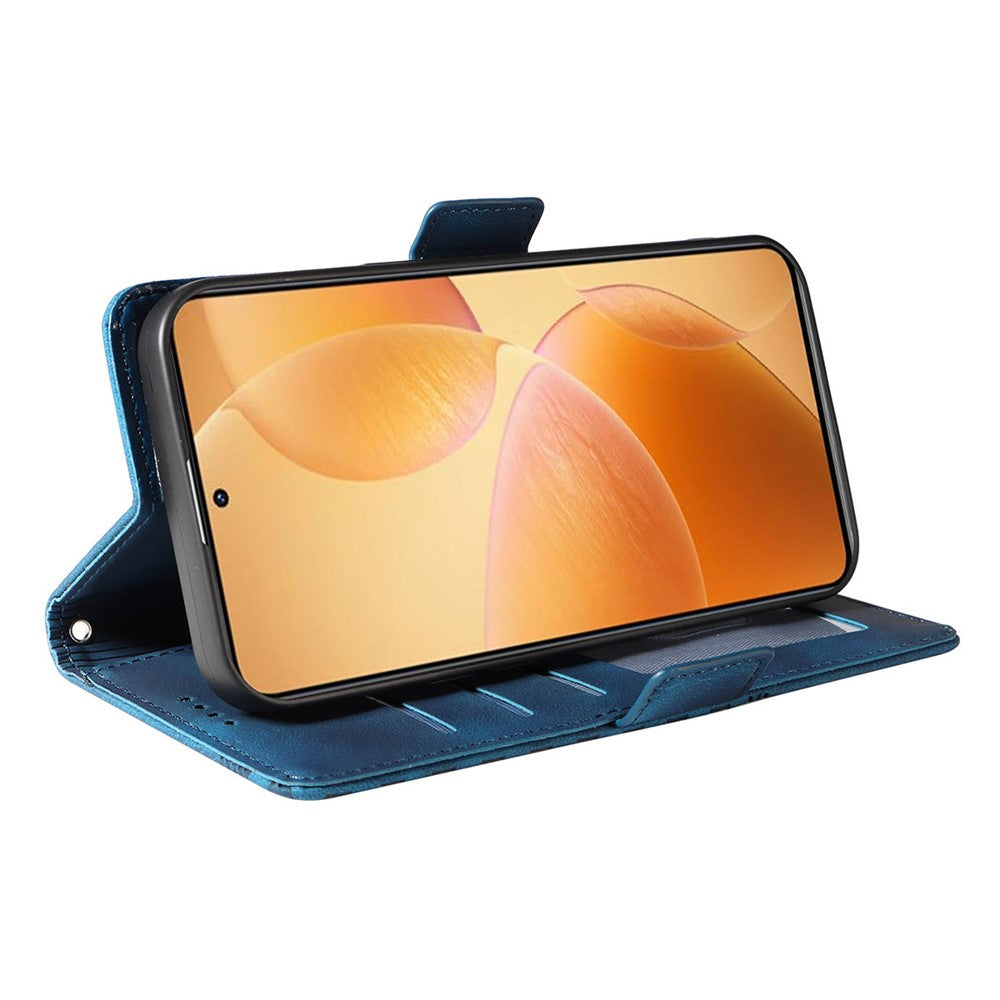 ENKAY For Xiaomi 14T Pro Wallet Case  Imprint PU Leather Phone Stand Cover with Tempered Glass
