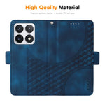 ENKAY For Xiaomi 14T Pro Wallet Case  Imprint PU Leather Phone Stand Cover with Tempered Glass