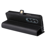 YIKATU YK-001 magnetisk PU-lædercover til Samsung Galaxy Z Fold4 5G, støttefod, inderetui i TPU, stødsikkert flipetui, tegnebogsetui
