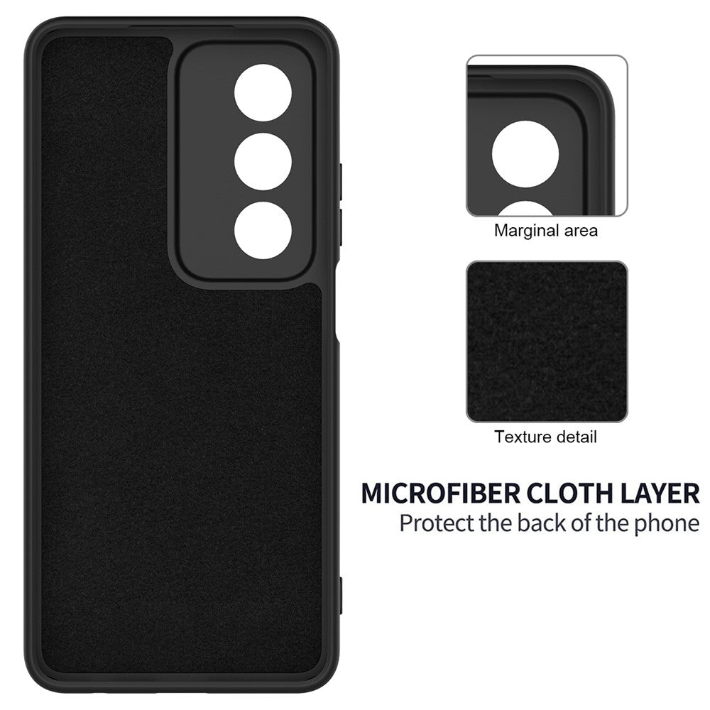 For Oppo A80 5G Case Liquid Silicone Anti-Scratch Phone Cover with Hand Strap