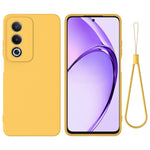For Oppo A80 5G Case Liquid Silicone Anti-Scratch Phone Cover with Hand Strap