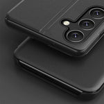 Til Samsung Galaxy A16 5G / A16 4G Etui med visningsvindue i PU-læder og standerfunktion