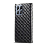 LC.IMEEKE For Xiaomi 14T Case Carbon Fiber Texture Phone Cover Stand Card Holder