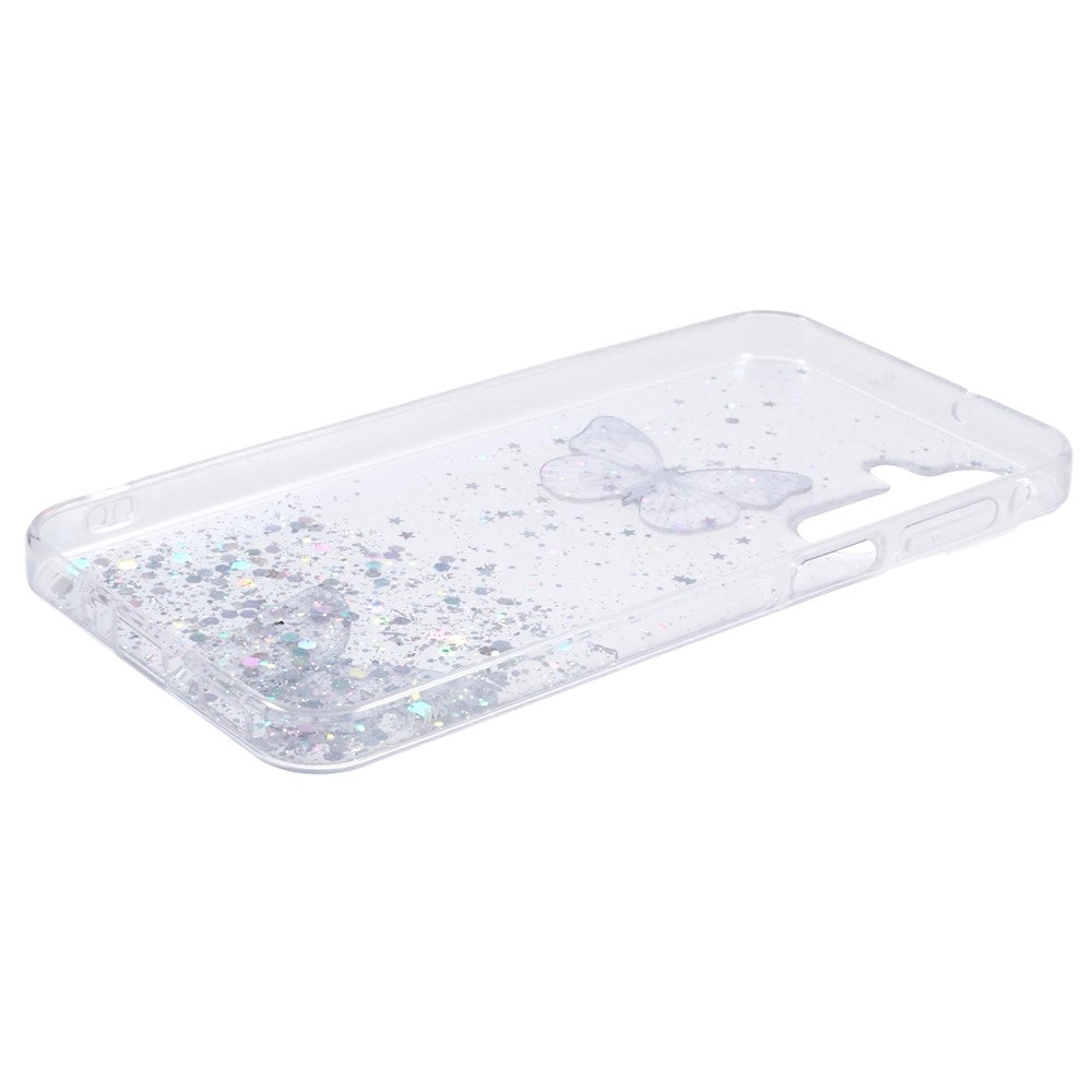 AW-serien för Samsung Galaxy A16 5G / A16 4G-skal med epoxi-PVC, fjäril och TPU-estetik, mobilskal